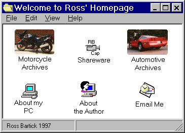 Ross' Homepage Image Map